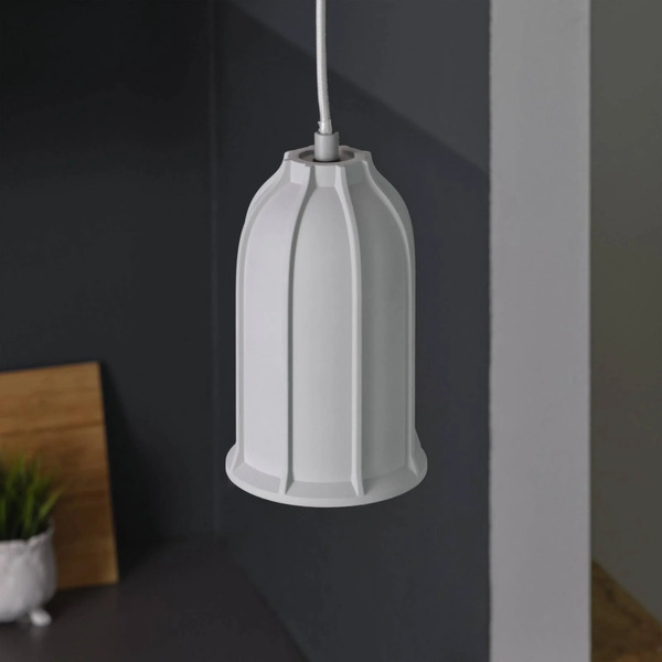  Osram Osram Hanging Light Concrete Sim, Grey, ø 12 Cm, Concrete, E27 