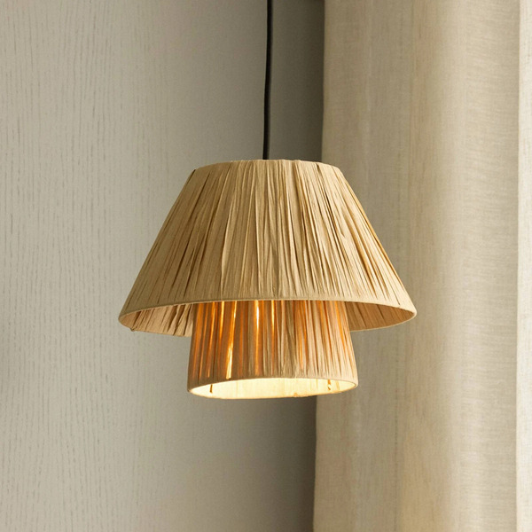  Osram Osram Hanging Light Decor Bamboo Paper Hat ø 28 Cm, Bamboo, E27 
