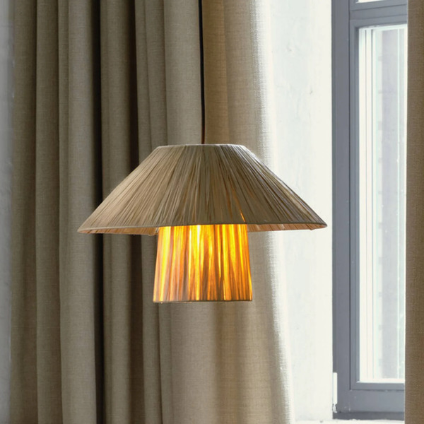  Osram Osram Hanging Light Decor Bamboo Paper Hat ø 40 Cm, Bamboo, E27 