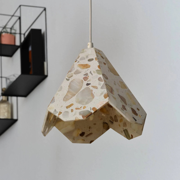  Osram Osram Hanging Light Decor Gleam Flower, Terrazzo, Beige, E27 