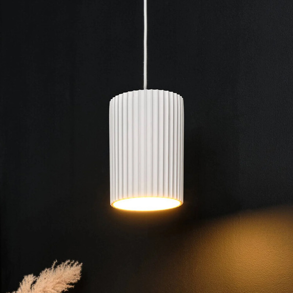  Osram Osram Hanging Light Decor Plaster Routes Tube, White, Plaster, E27 