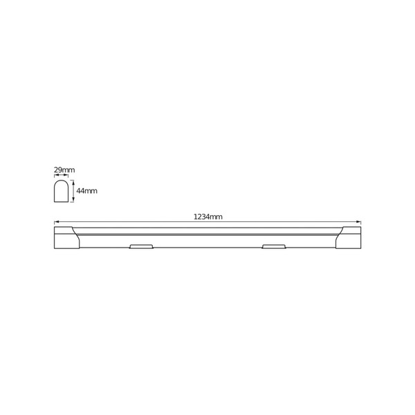  Osram Osram Led Batten Light Value Batten, 123 Cm, Metal, 4,000 K 