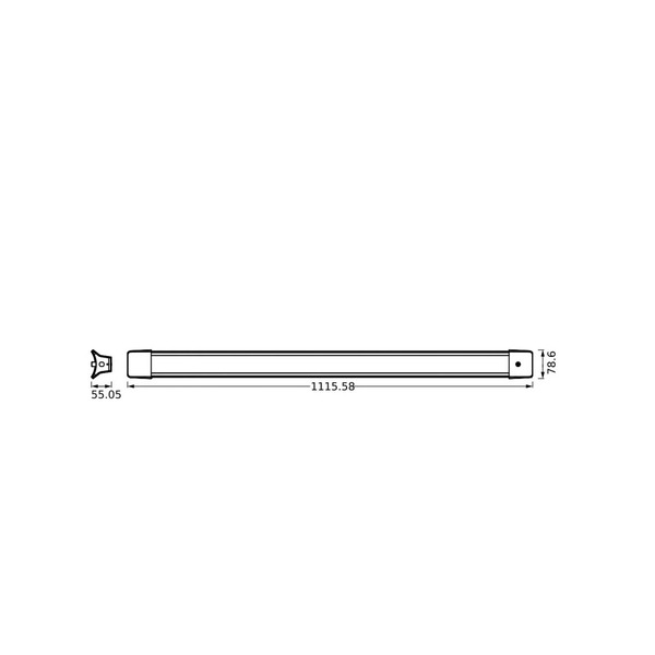  Osram Osram Led Office Hanging Light Line, Length 112 Cm, White Switch 