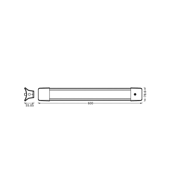  Osram Osram Led Office Hanging Light Line, Length 60 Cm, White Switch 