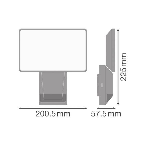  Osram Osram Led Outdoor Spotlight Endura Pro Flood, Grey, 27 W 