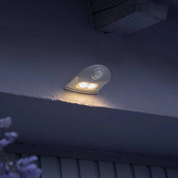  Osram Osram Led Outdoor Wall Lamp Doorled Down, White, Sensor Battery 