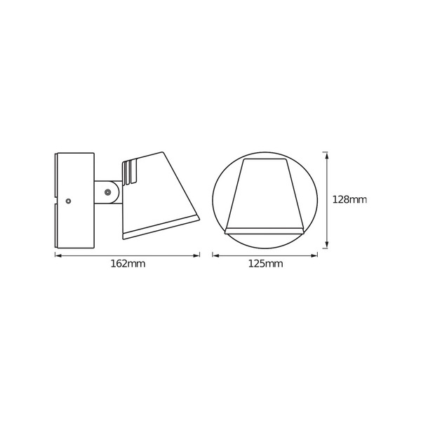  Osram Osram Led Outdoor Wall Lamp Endura Style Midi, Dark Grey, Ip44 