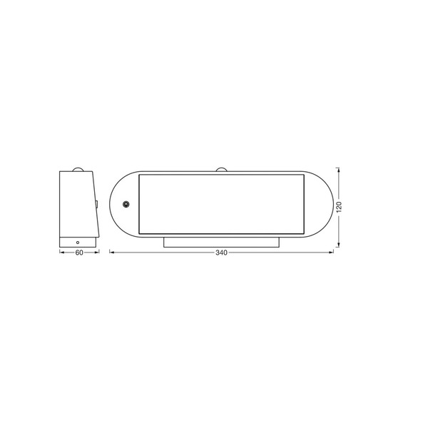 Osram Osram Led Sensor Wall Lamp Endura Style Solar Oval 34 Cm 840 