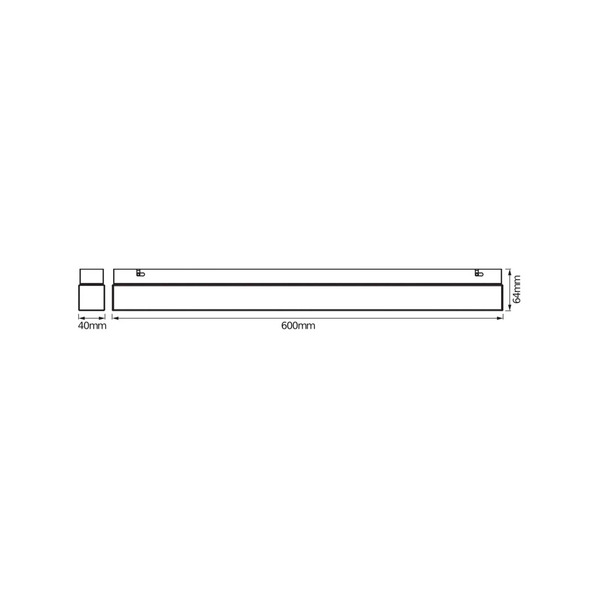  Osram Osram Led Wall Light Square, White, Length 60 Cm, Cct, Ip44 