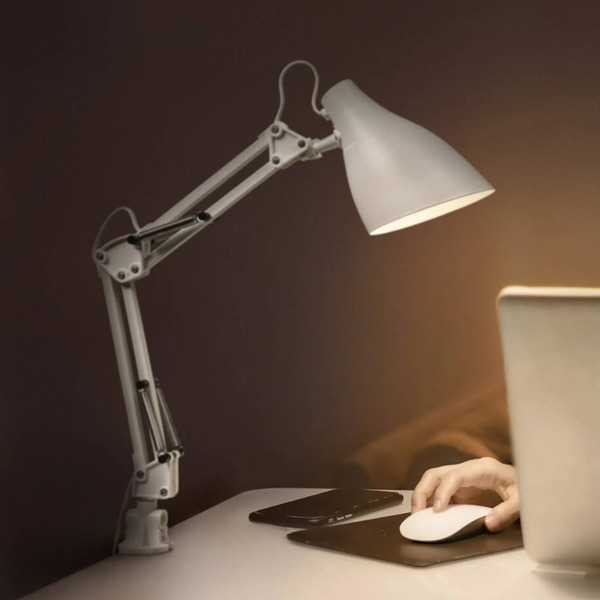  Osram Osram Office Line Desk Pear Clip Lamp, White, E27 