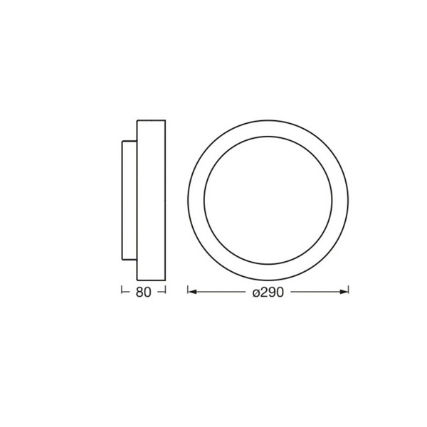  Osram Osram Orbis Madrid Ceiling Lamp, Black, ø 29 Cm Metal/glass 