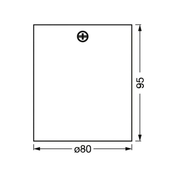  Osram Osram Round Ceiling Spotlight, White, ø 8 Cm, Metal, Gu10 