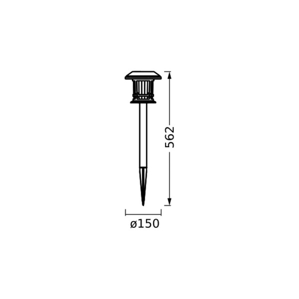  Osram Smart+ Osram Smart+ Solar Led Ground Spike Light, Black Rgb Cct Ip44 