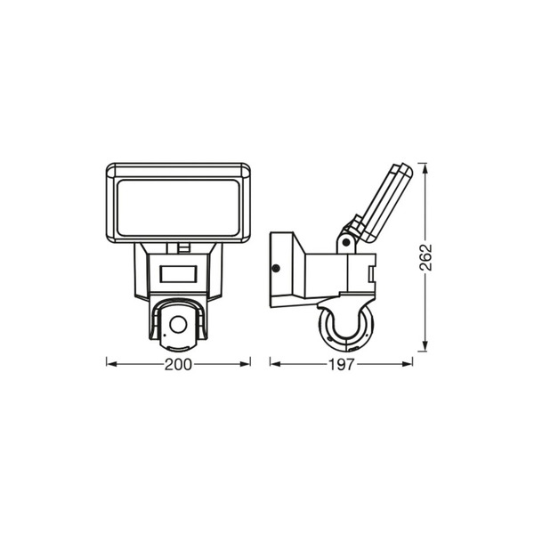  Osram Smart+ Osram Smart+ Wifi Led Outdoor Camera Flood, Graphite, Sensor Ip44 