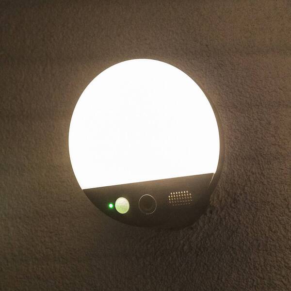  Osram Smart+ Osram Smart+ Wifi Outdoor Wall Lamp Round, Camera, Sensor, Grey 