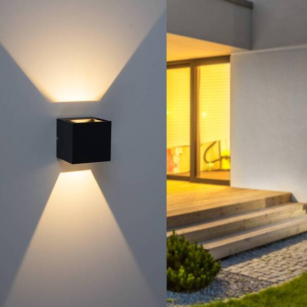  Paul Neuhaus Paul Neuhaus Block Led Outdoor Wall Light, Up/down 