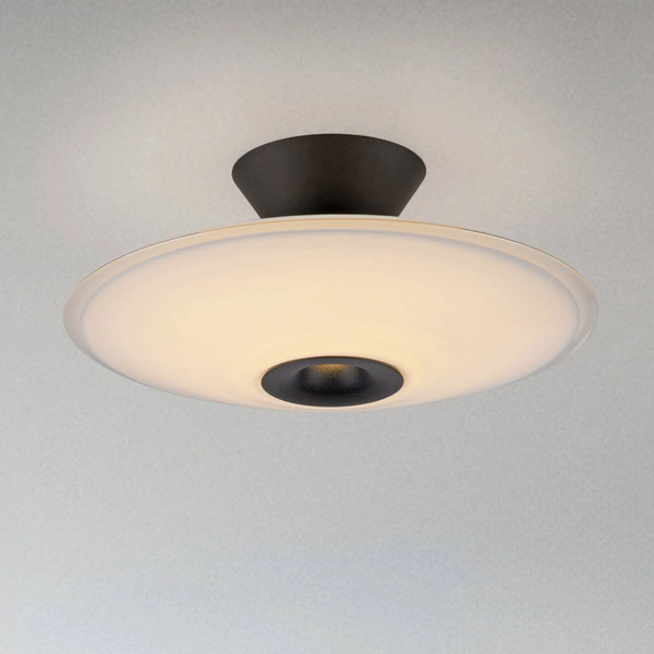  Paul Neuhaus Paul Neuhaus Elipsa Led Ceiling Lamp, White/black, ø 35 Cm 