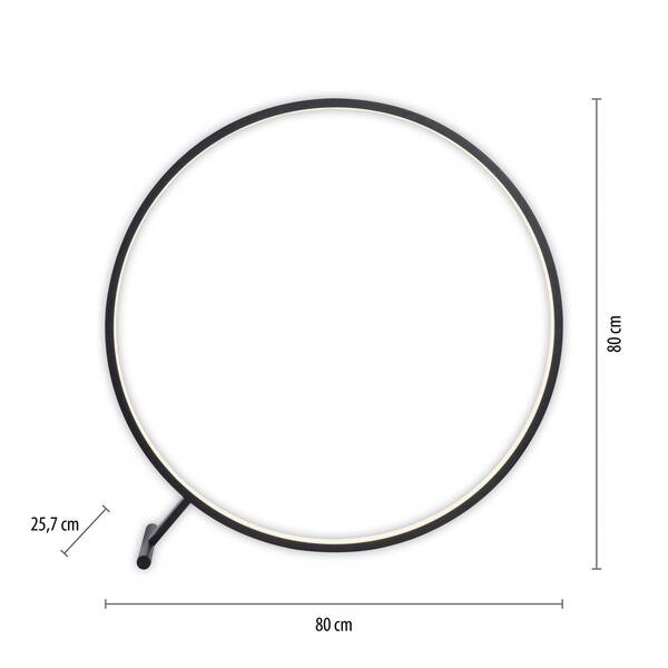  Paul Neuhaus Paul Neuhaus Led Floor Lamp Hula Cct With Remote Control ø 80 Cm 
