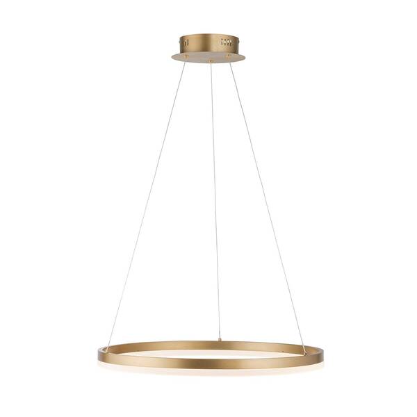  Paul Neuhaus Paul Neuhaus Led Hanging Light Titus, ø 60 Cm, Brass, Dimmable 
