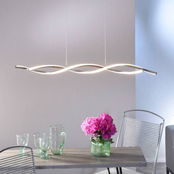  Paul Neuhaus Paul Neuhaus Polina Led Hanging Light, Silver, Metal, Dimmable 