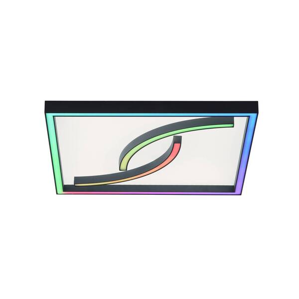  Paul Neuhaus Paul Neuhaus Serpent Led Ceiling Light, Dimmable, Rgbw, Square 