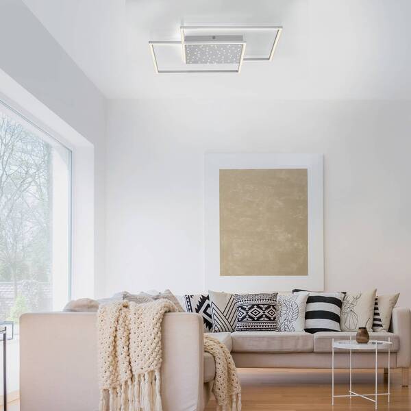  Paul Neuhaus Paul Neuhaus Yuki Led Ceiling Lamp, Angular Shape 