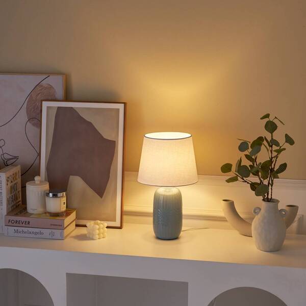  Pauleen Pauleen Glowing Hug Table Lamp, White/grey Blue 