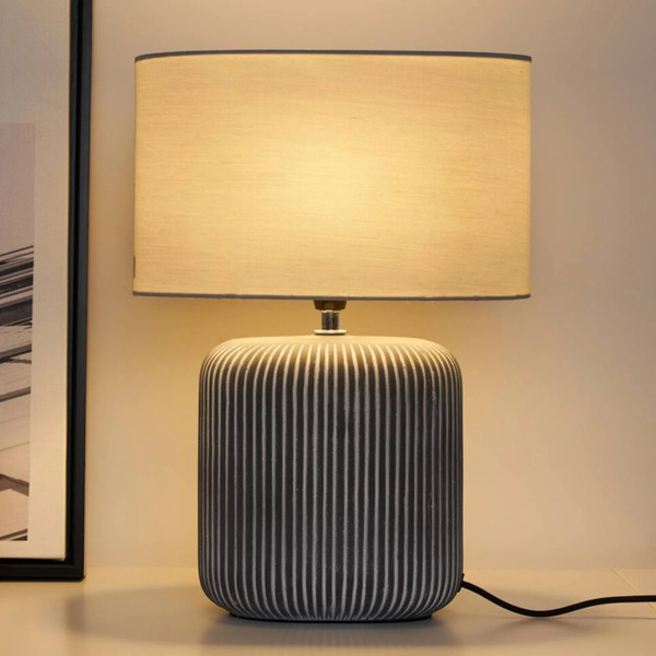  Pauleen Pauleen Pure Shine, Ceramic Base, Fabric Lampshade 