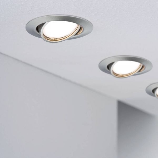  Paulmann Paulmann Base Led Recessed Spotlight 3-set, Iron 