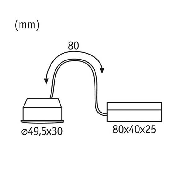  Paulmann Paulmann Coin Nova Plus Recessed 38° 6.3 W 2,700 K 