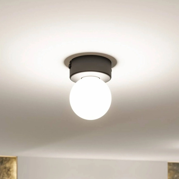  Paulmann Paulmann Gove Ceiling Light Ip44 1-bulb Black 