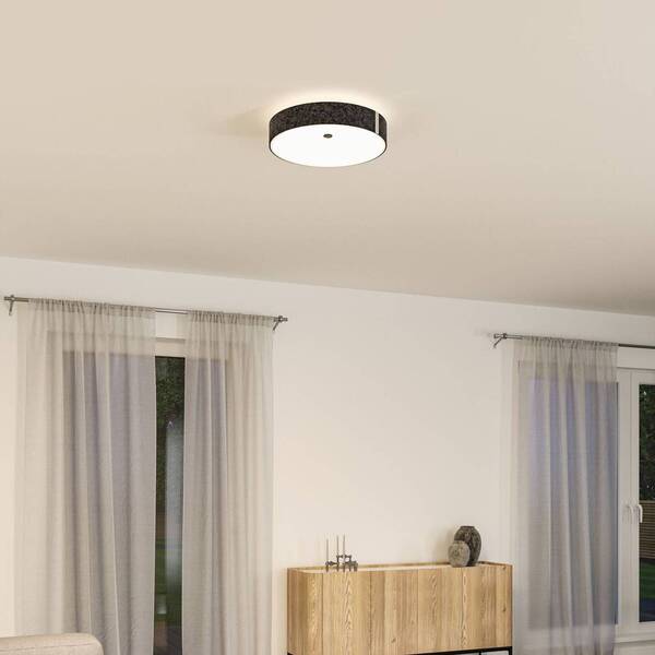  Paulmann Paulmann Led Ceiling Lamp Malika, Anthracite, Felt, 3-step Dimmable 