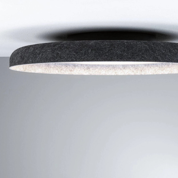  Paulmann Paulmann Led Ceiling Lamp Zarina, Anthracite, Felt, 3-step Dimmable 