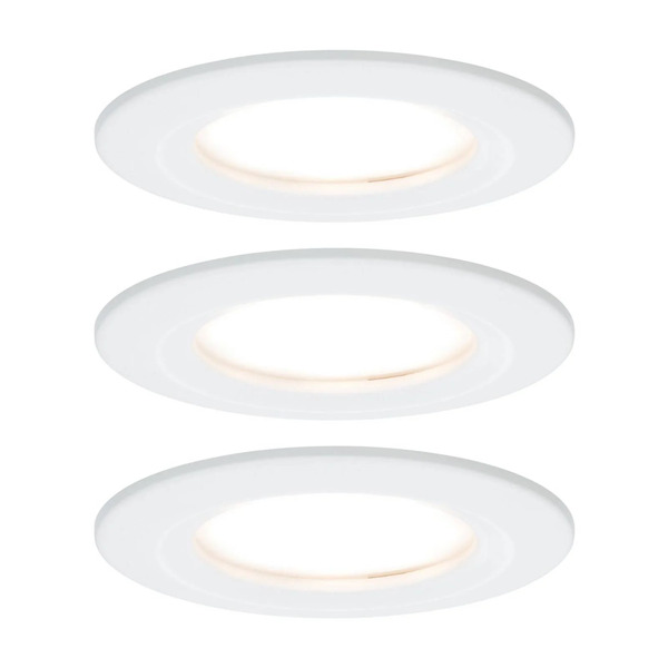  Paulmann Paulmann Led Recessed Spotlight Nova Coin 3 White Round Dimmable 