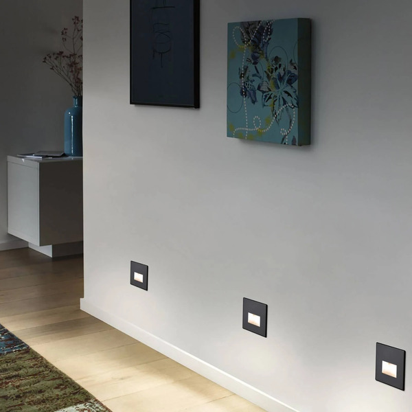  Paulmann Paulmann Led Recessed Wall Light Edge, Black 