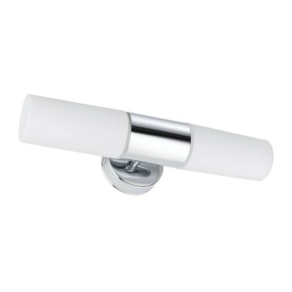 Paulmann Paulmann Lenia Wall Lamp Ip44 Chrome/opal 2-bulb 