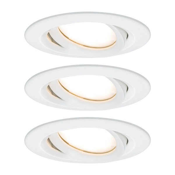  Paulmann Paulmann Nova Plus 3-piece Led Spot, Round, White 