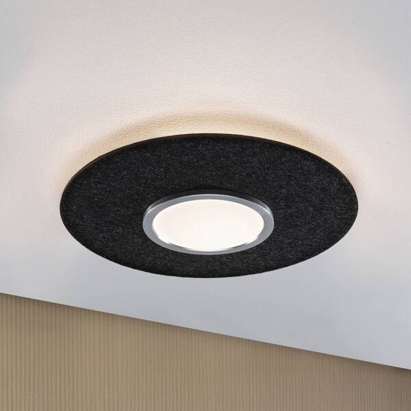  Paulmann Paulmann Smart Led Ceiling Lamp Tulga, Anthracite ø 45 Cm Felt 