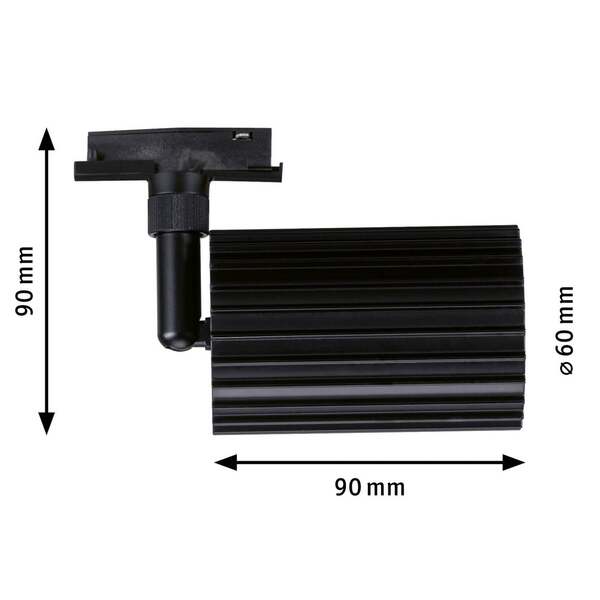  Paulmann Paulmann Urail Lirena Track Spotlight, Black, ø 6 Cm, Gu10 