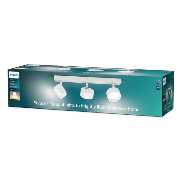  Philips Philips Bracia Led Downlight, 3-bulb, White 