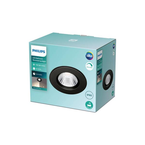  Philips Philips Dive Led Downlight Ip65 Round Black 