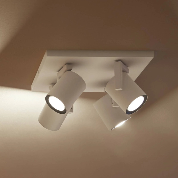  Philips Hue Philips Hue Led Ceiling Spotlight Argenta, White, 4-bulb. Rgb Cct 