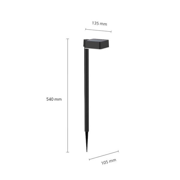  Philips Philips Led Ground Spike Light Vynce, Head 10.5 X 10.5 Cm 