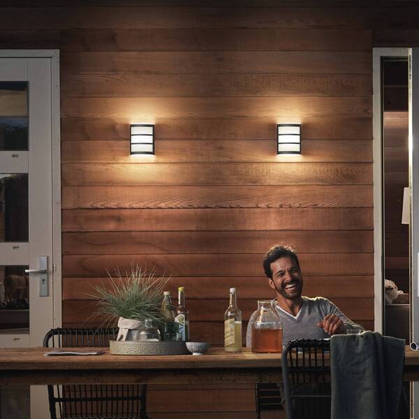  Philips Philips Led Outdoor Wall Light Python Ue, Grey 