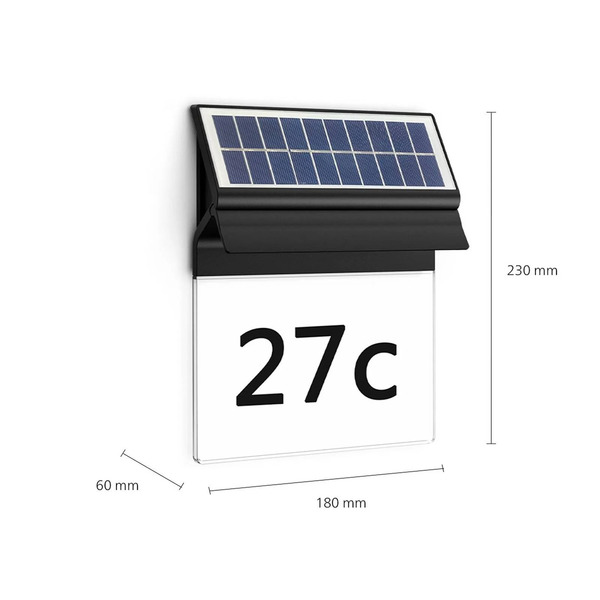  Philips Philips Led Solar House Number Wall Light Enkara 