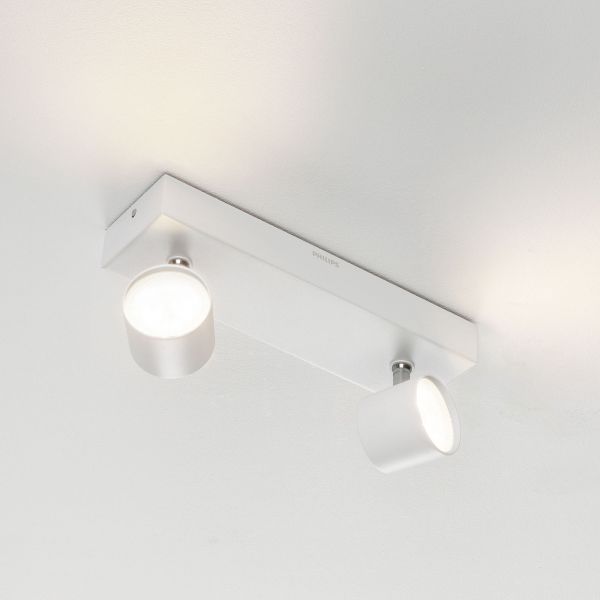  Philips Philips Star Two-bulb Led Spotlight, Warmglow, White 