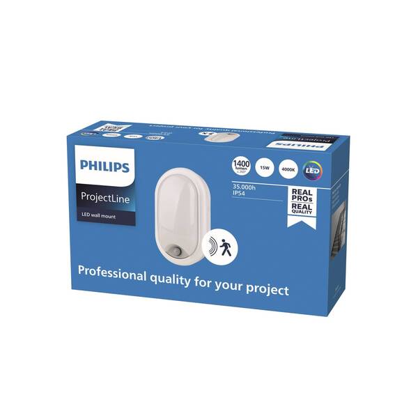  Philips Philips Wall-mounted Wall Lamp Sensor Oval 4,000 K 