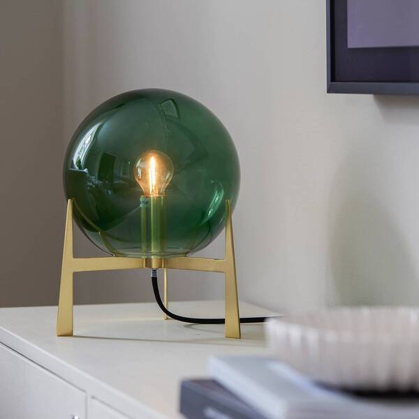  Pr Home Pr Home Milla Table Lamp Height 28 cm Gold/green 