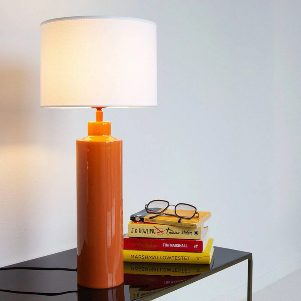  Pr Home Pr Home Solo Table Lamp, Orange/white, Height 65 Cm 
