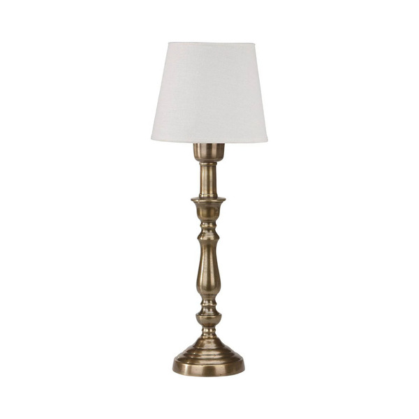  Pr Home Pr Home Table Lamp Therese Mia, 43 Cm, White/brass, Linen 